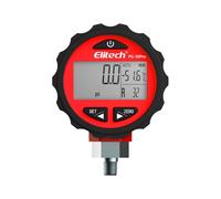 Elitech PG-30Pro Refrigeration HVAC Digital High Pressure Gauge 87 Refrigerants-14.5-800 PSI 1/8'' NPT, HP Red