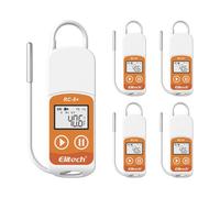 Elitech RC-5+TE 5Packs USB Temperature Data Logger Recorder 32000 Points High Accuracy Directly Report Reading PDF & CSV Export