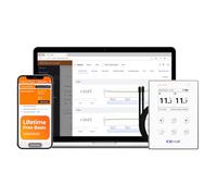 Elitech Temperature data logger WIFI Bluetooth, Temperature Recorder Wireless Remote Monitoring, External Double Temp Sensor, Alerts and Historical data, Apps Cloud Storage Management, RCW-800W TDE