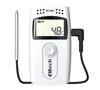 Elitech USB Temperature and Humidity Data Logger 5PCS RC-4H Upgraded, Refrigerator Thermometer, Food Storage Monitor, Cold Chain Recorder with 64,000 Data Points, Auto PDF/CSV