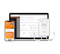 Elitech WiFi Temperature Humidity Data Logger Remote Real-Time Digital Monitor, Cloud Data Storage, SMS/Email/APP/Web Alarm for Warehouse, RCW-360Pro-W-DC (No Probe)