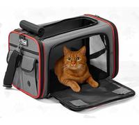 EliteField Soft-Sided Pet Carrier (3-Year Warranty, Airline Approved), Foldable Travel Bag with Removable Fleece Bed for Dogs, Cats & Small Pets, Scratch-Resistant Mesh