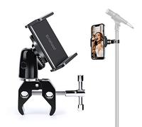 elitehood 360 Swivel Tilt Phone Holder and Mount, Adjustable for Music Boom Mic and All iPhone, Android Cell Phone