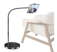 elitehood Aluminum iPad Stand for Bed, 6.4kg Stable Base & Height Adjustable iPad Floor Stand, Gooseneck iPad Holder Stand for Bed, Compatible with All iPad, iPad Pro, Kindle & More 4.7-13in Tablet