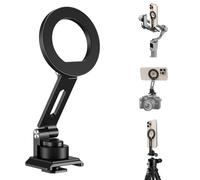 elitehood Aluminum Tripod Phone Mount Adapter for DJI RS 4 Mini, Magnetic Smartphone Tripod Mount with Arca-Standard & Hot Shoe Plate for Camera, Cold Shoe Phone Mount Fit iPhone 16 15 14 Series