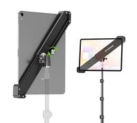 elitehood Heavy Duty Diagonal iPad Holder, 360 Rotatable Tablet Tripod Mount, Universal Tablet Holder for 9-14.2” Tablets, iPad Pro Air & More, Compatible with 1/4'-20 Thread Tripods & Monopods