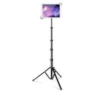 elitehood iPad Tripod Stand, Height Adjustable Tablet Floor Stand with 360°Rotating iPad Tripod Mount for IPad Mini, Air, Pro and All 7.9-11.9 inch Tablets