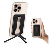 elitehood Magnetic Mini Tripod for iPhone, Lightweight Aluminum Phone Tripod Stand for Travel & Recording Vlogging, Angle Adjustable, Small Design, Compatible with Magsafe iPhone Series
