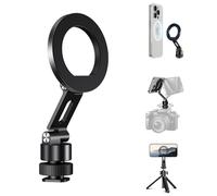 elitehood Magnetic Phone Tripod Mount with 360° Rotatable Cold Shoe Base