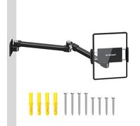 elitehood Tablet Wall Mount Holder, Aluminum Extendable iPad Wall Mount Holder with Foldable & Long Arm for Home Kitchen Office Use, Compatible with iPad Pro, Air, Kindle, iPhone All 4.7-13in Devices