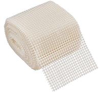 EliteKoopers 1 Meter Pearl Ivory Mesh Moti Ribbon for Wedding, Cake Decoration, Craft, Trim Band etc. (24 Row)