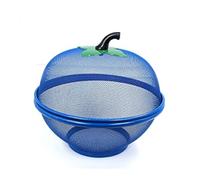 EliteKoopers 1 Pcs Mesh Fruit Bowl for Dinning Table Vegetables Fruit Basket Storage Rack (Blue)