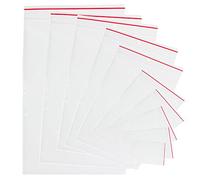EliteKoopers 100pcs Grip Seal Zip Lock Clear Plastic Resealable Bag Storage Pouch - 6x8inch