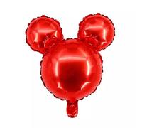 EliteKoopers 18" 1pcs Red Mickey Mouse Head Shape Foil Balloon Birthday Kids Party Events Decoration Reusable