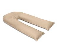 EliteKoopers 1Pcs 9ft U-Shaped PillowCase Cover Pregnancy Maternity Nursing Pillow Cover (Pillow Cover Only)(Latte)
