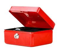 EliteKoopers 1Pcs Metal Cash Box Money Bank Deposit Security Safe Key Lockable Box