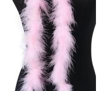 EliteKoopers 2M Pink Decoration Feather Boa Fluffy Garland For Christmas Tree Xmas Ribbon, Wedding, Party Decor Accessories
