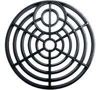 EliteKoopers 2Pcs Round Black Plastic Drain Cover Grate Gulley Grid Gutter Guard