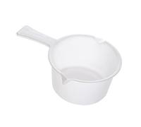 EliteKoopers 2Pcs White Sauce Pan Saucepan Heating Food Soup Liquids (500ml)