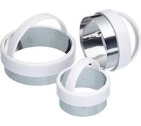 EliteKoopers 3Pcs Round Pastry Cutter Set Plain Edge Ideal for Scones