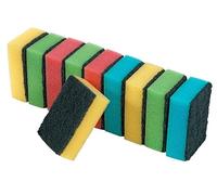 EliteKoopers 40pcs Washing Sponge Scourers Kitchen Dish Scouring Pad Wiping Cleaning Reusable