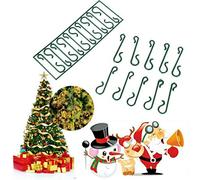 EliteKoopers 50Pcs Green Christmas Tree Hooks Bauble Hanging For Decoration Ornament Hangers