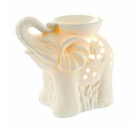 EliteKoopers Ceramic Elephant Electric Wax Melt Tart Granules Oil Burner (1Pcs White)