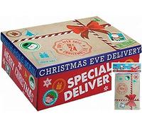 EliteKoopers Christmas Eve Special Delivery Print Gift Box For Xmas Santa Present Sweets Wrapping Boxes