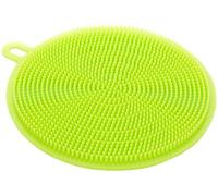 EliteKoopers Green Silicone Dish Washing Sponge Scrubber Cleaner Pad for Kitchen (1 Pcs)