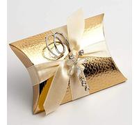 EliteKoopers Pelle Gold Boxes For Wedding Christmas Party Gift Favour (10Pcs)