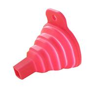 EliteKoopers Red Foldable Flexible Collapsible Silicone Funnel For Kitchen Tool (1 Pcs)