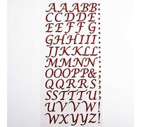 EliteKoopers Self Adhesive Stick On Glitter Alphabet Letter Stickers For Card Making Art & Craft, Christmas Decor
