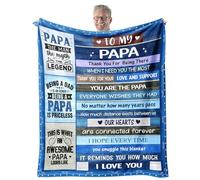 EliteOne Papa Blanket Gifts for Fathers Day for Grandpa Gift from Granddaughter Grandpa Gift from Grandson - to My Papa Love Support Blanket for Sofa Bed - Birthday for Papas 50''x60''