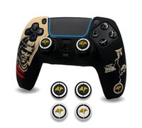 ElitePlay Samurai Ghost of Yotei Anti-Slip Silicone Cover Skin for PS5 Controller, Soft Rubber Case for PS5 Wireless Controller With Thumb Grip Set