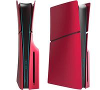 ElitePlay Volcanic Red PS5 Slim Faceplates Cover Case Replacement Plates Shell Volcanic Red Accessories for Playstation 5 Slim Model Disc Edition