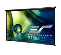 Elitescreens Manual Series, 80-INCH Pull Down Manual Projector Screen with AUTO LOCK, Movie Home Theater 8K / 4K Ultra HD 3D Ready, 2-YEAR WARRANTY, M80UWH, 16:9, Black