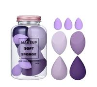 ELITEWAVE Makeup Sponge Set Beauty Blender with Egg Case, Latex Free Wet and Dry Makeup | Soft Sponge For Liquid Foundation, Creams, and Powders | (Multicolor 4 Big + 3 Mini -7 Pcs set)