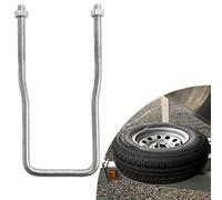 ELITEWILL Spare Tire Carrier Zinc Plated U-Bolt Holder Bracket Side Mount for 4 or 5 Lug
