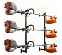 ELITEWILL Weed Eater Racks for Enclosed Trailer Trimmer Rack Weedeater Rack for Trailer Landscape Truck Holder Lawn Equipment Accessories w/Lock