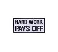 Elitex Training Hook and Loop Back Embroidered Patch - Hard Work Pays Off - Patch for Backpacks and Vests Cross Training Gym
