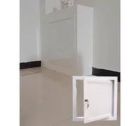 Elitix 8x8 12x12 14x14 Plumbing Access Panel with Key, Aluminum Drywall Inspection Door for Electrical Cable Pass Through Revision Hatch Lockable(17x17cm/6.8x6.8in)