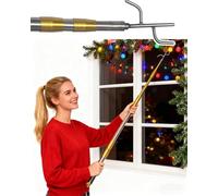 Elitix Boat Hook Telescoping Pole to Hang Christmas Lights, Stainless Steel Boat Hooks for Docking Rescue, Attic Pull Down Push Hook System Kit(Style b,122-478cm/48-188in)