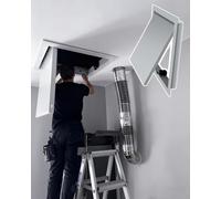 Elitix Ceiling Access Door with Drywall Spring, Kitchen Plumbing Inspection Panel for Rv Toilet, Shower Valve Wall Hole Cover, Vent Decorative Panel(Gray,510x510mm/20.4x20.4in)