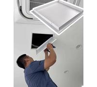 Ceiling Inspection Access Door Aluminum Frame, Recessed Access Panel Heavy Duty Cover Plate, Toilet Revision Service Plate, Utility Plumbing Hatch(280x280mm/11.2x11.2in)