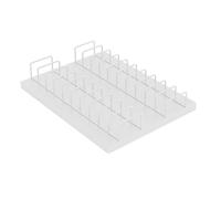 Elitix Desktop Waterfall Tile Retail Display Stand, Warehouses Plate Organizer Rack All-in-one, Metal Porcelain Tile Storage Rack, Stores Floor Tile Shelf(White,M)