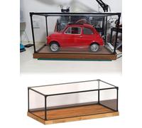 Elitix Model Car Acrylic Case Showcase Stackable, Clear Acrylic Cubes for Display with Lids, Figure Organizer Bins for Keepsake Artwork Jewelry(40x15x35cm(16"x6"x14"))