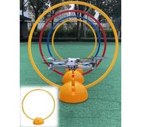 Elitix Outdoor Drone Racing Training Set with Base, Quadcopter Flying Racing Gate Door for Beginner, Home Fpv Rc Planes Avoid Obstacles Kit(Yellow,Small)