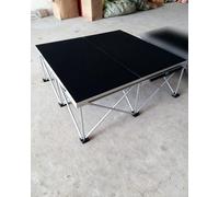 Elitix Portable Folding Stage Platform with Riser, Connectable Stage Riser 3x3 4x4ft, Events Stage Platform Modular System for School Auditoriums(122x122cm/48x48,H 40cm/15.7")