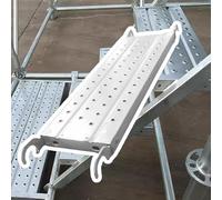 Elitix Work Platform Anti-skid Scaffold Platform Parts for Ladders, 90 To 180 Cm Step Tools/Walk Boards for Scaffolding, Steel Work Plank Customizable Size(180x24x5.5cm)