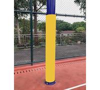 Elitix Wrap Around Basketball Pole Pad with Velcro Straps, Awning Poles Protective Padded for Garage Gym Playground Collision, Portable Round Pole Padding(Yellow,Dia 8.9cm(89mm))